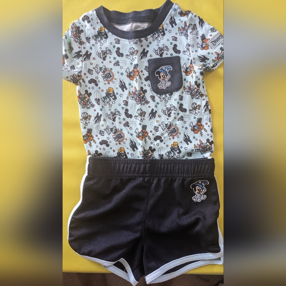 Disney onesie & shorts